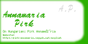 annamaria pirk business card